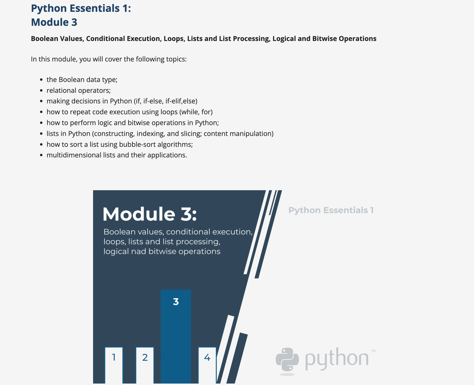 Python Essentials 1 Module 3