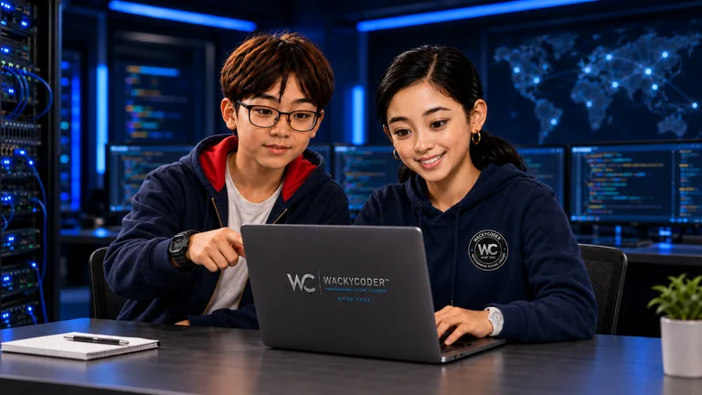 Noah and Amber learning to code together